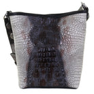 STT01 - Zebra Crocodile Print Standard Tote - Double J Saddlery