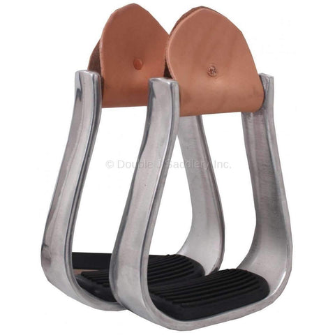 STU17 - Aluminum Barrel Stirrups - Double J Saddlery