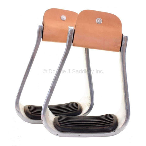 STU42 - Sloped Aluminum Stirrups - Double J Saddlery