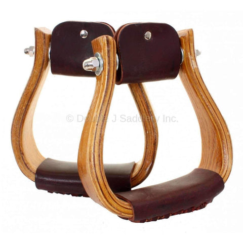 STU54 - Wooden Bell Stirrups - Double J Saddlery