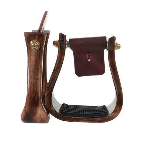 STU84 - Rustic Wrangler Barrel Stirrup - Double J Saddlery