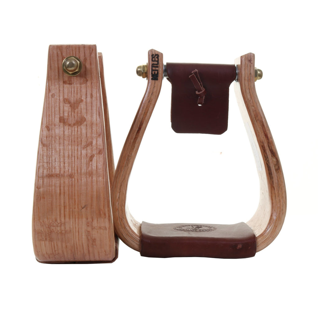 STU86 - Varnished Deep Roper Stirrup - Double J Saddlery