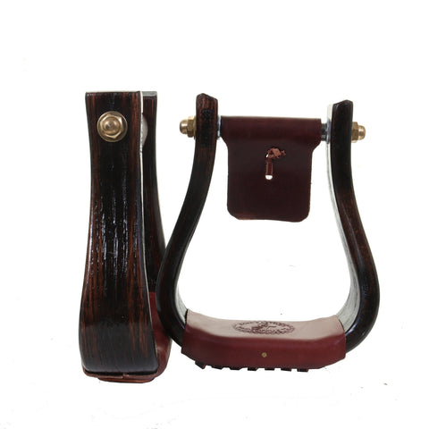 STU92 - Nettle Triple Finish Flat Bottom Stirrup - Double J Saddlery