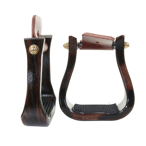 STU95 - Nettle Triple Finish Barrel Stirrup - Double J Saddlery