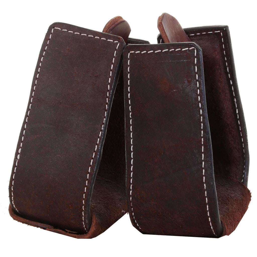 STUYOUTH06 - Brown Roughout Roper Youth Stirrups - Double J Saddlery