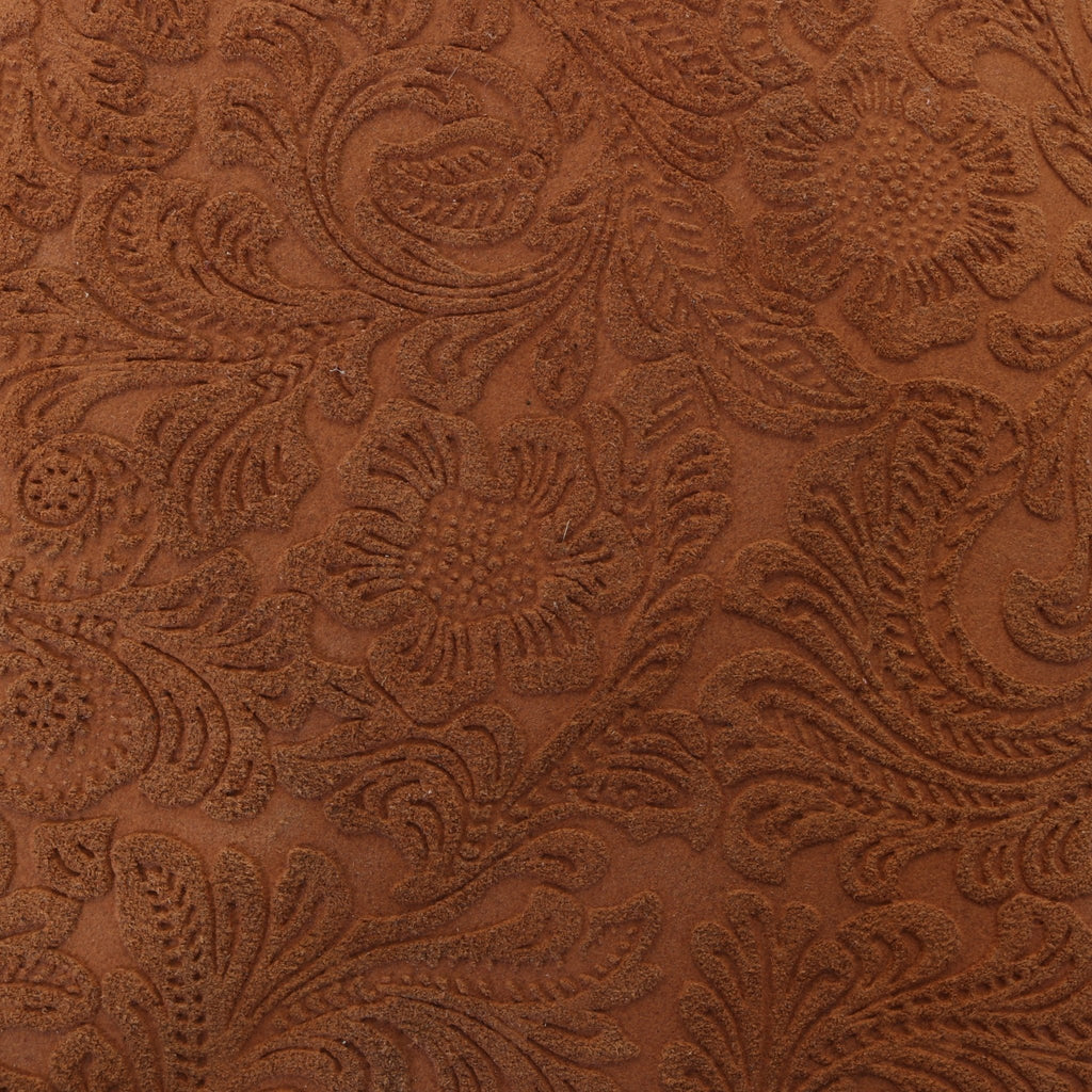 Tan Floral Suede - Double J Saddlery
