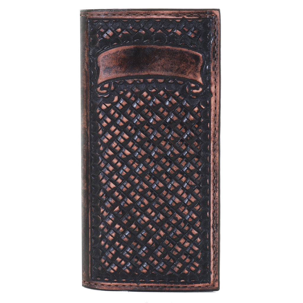 TBK02A - Hand-Tooled Tally Book - Double J Saddlery