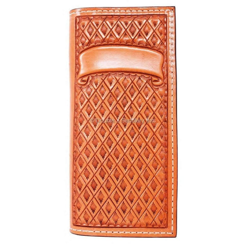 TBK08 - Hand-Tooled Tally Book - Double J Saddlery