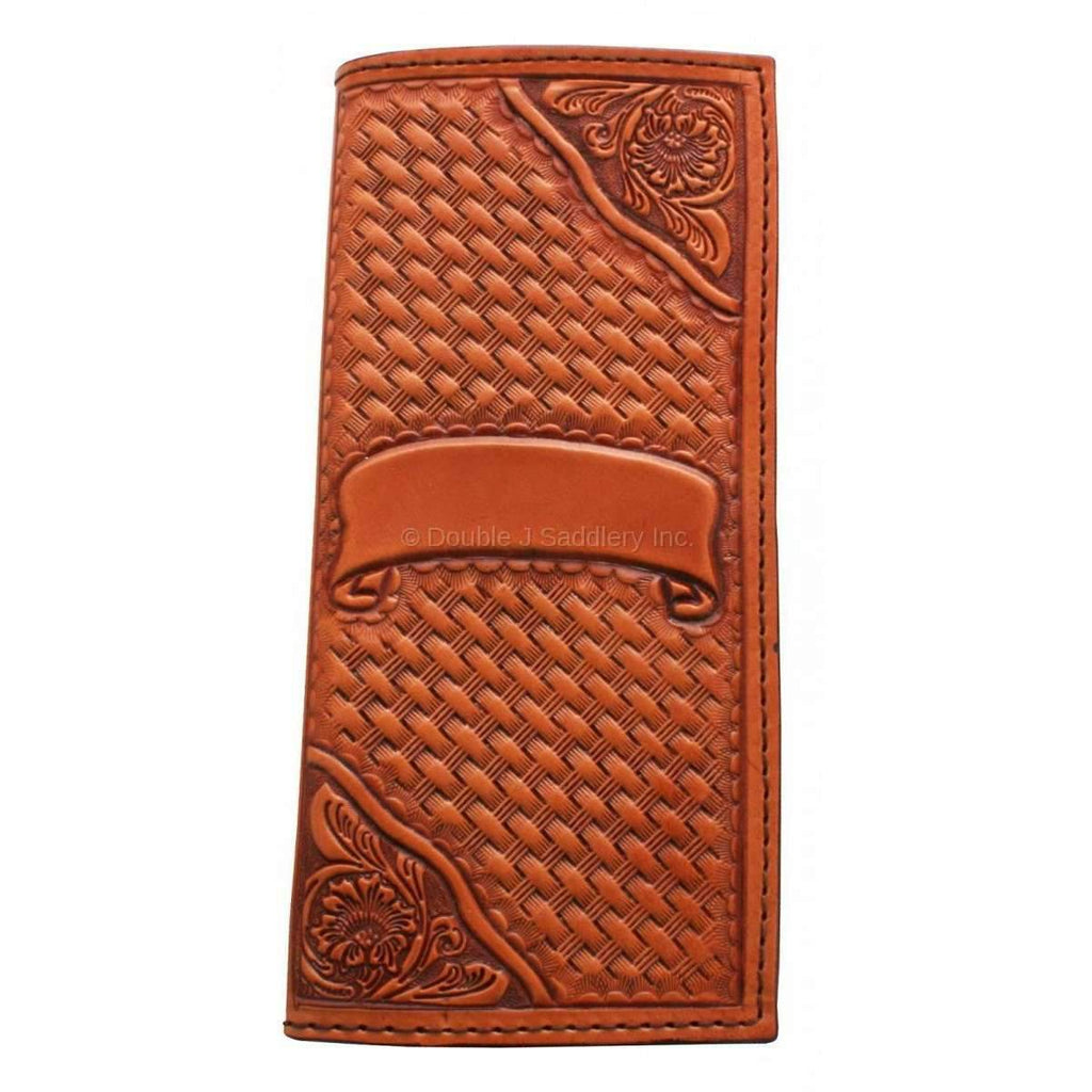 TBK15 - Hand-Tooled Tally Book - Double J Saddlery
