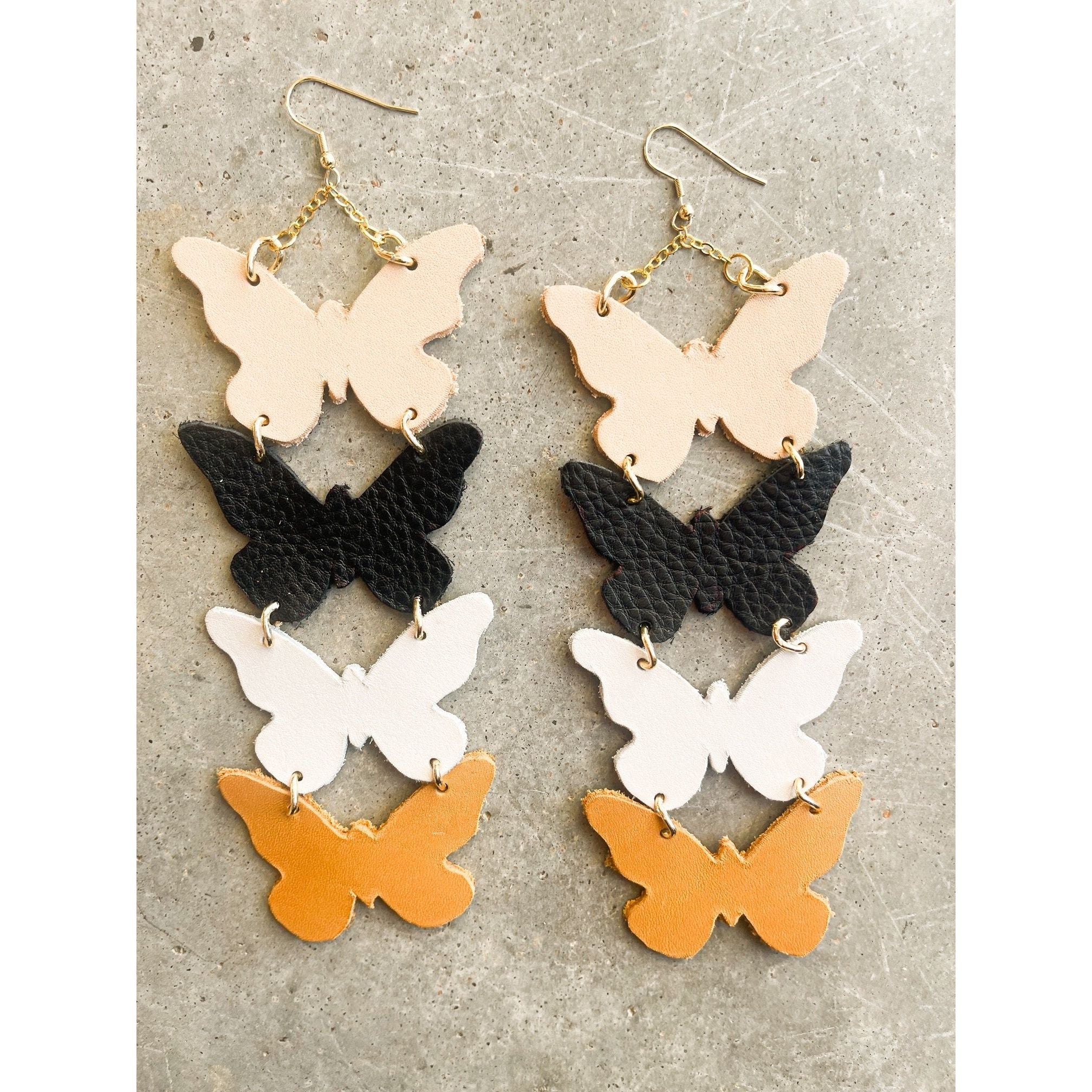 VE148 - Butterfly Quad Earrings - Double J Saddlery