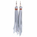 VE17 - Vestige White Leather Tassel Earrings - Double J Saddlery