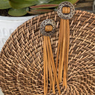 VE23 - Vestige Buckskin Bandit Tassel Earrings - Double J Saddlery