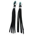 VE65 - Vestige Black Tassel and Turquoise Nugget Earrings - Double J Saddlery
