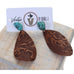 VE97 - Western Tooling with Turquoise Nugget Earrings - Double J Saddlery