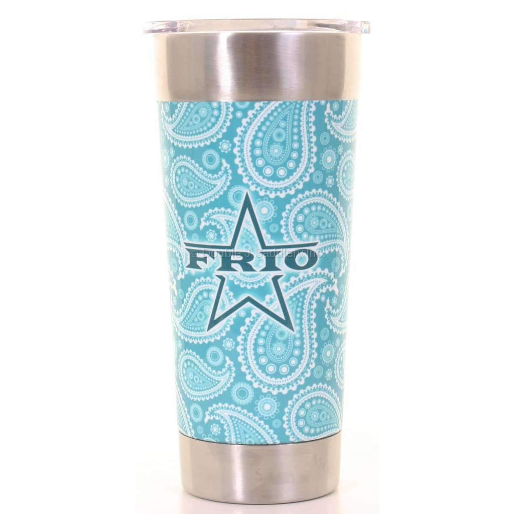 Vinyl Wrapped FRIO® CUP with Turquoise Paisley - Double J Saddlery