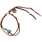 VN101 - Vestige Brandy Elk Skin Choker Necklace - Double J Saddlery