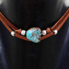 VN101 - Vestige Brandy Elk Skin Choker Necklace - Double J Saddlery