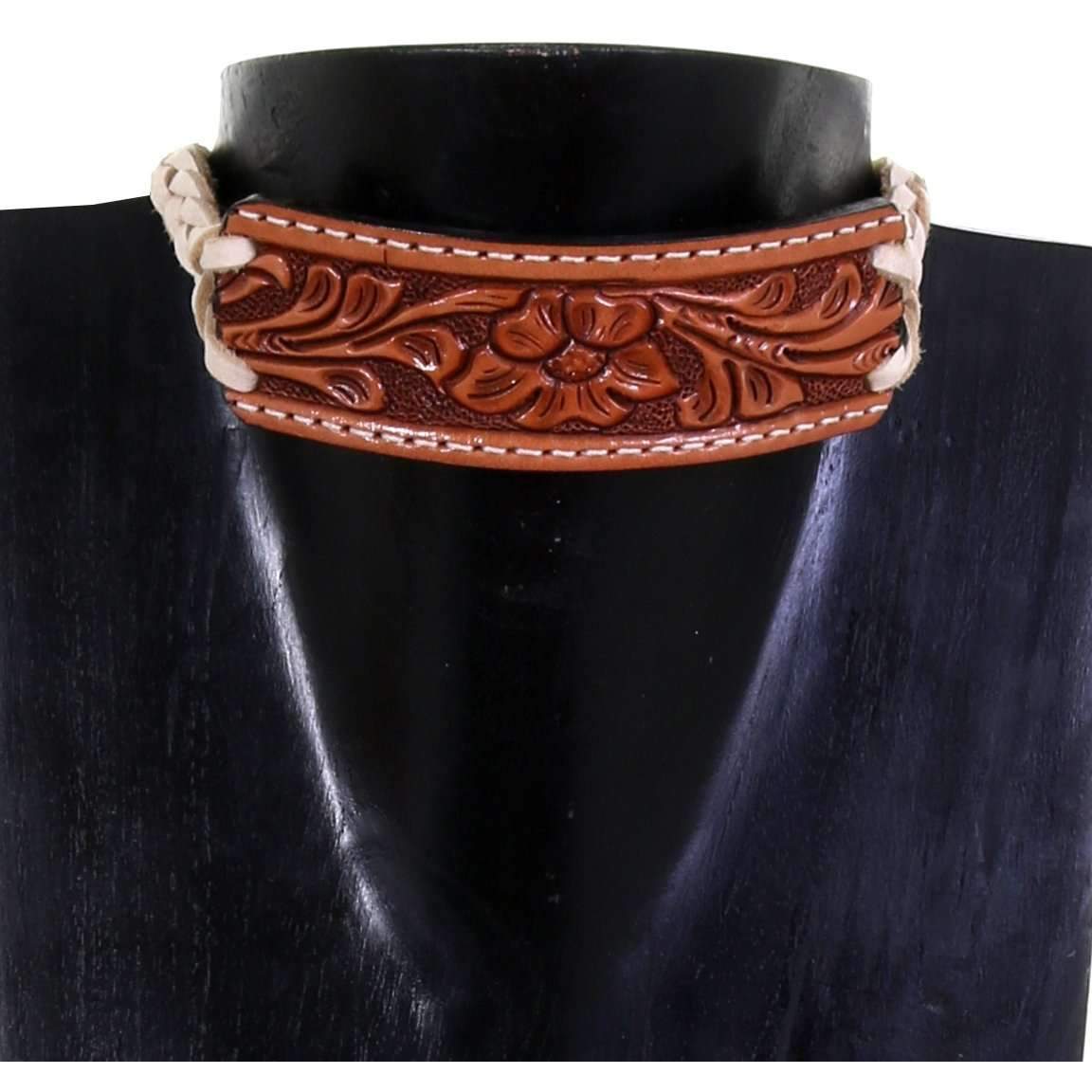 VN102 - Vestige Natural Tooled Choker Necklace - Double J Saddlery