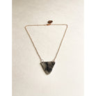 VN120 - Cowhide Triangle Necklace - Double J Saddlery