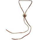 VN14 - Vestige Brandy Elk Skin Necklace - Double J Saddlery