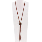 VN14 - Vestige Brandy Elk Skin Necklace - Double J Saddlery