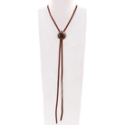 VN14 - Vestige Brandy Elk Skin Necklace - Double J Saddlery