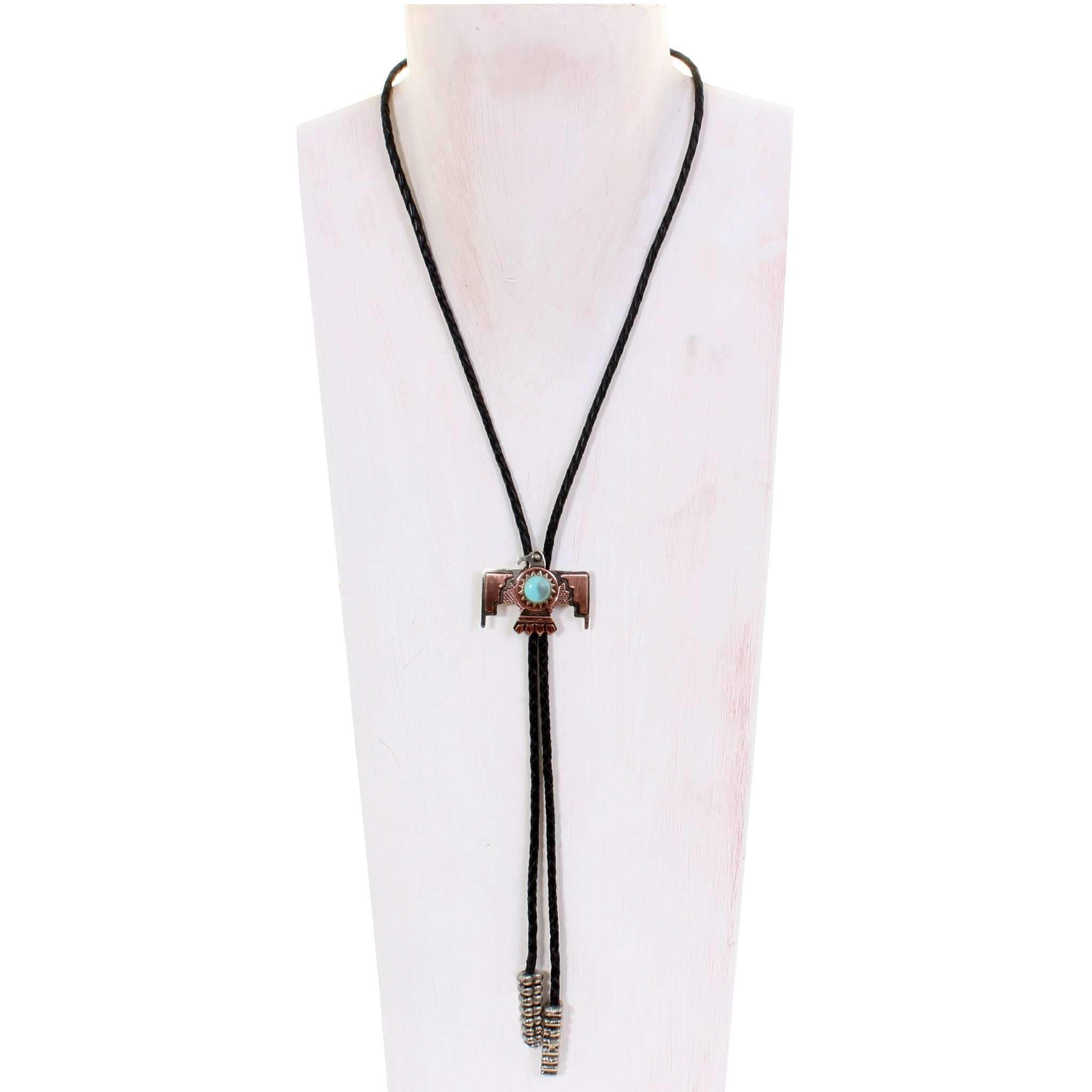 VN22 - Vestige Bolo Necklace with Thunderbird - Double J Saddlery