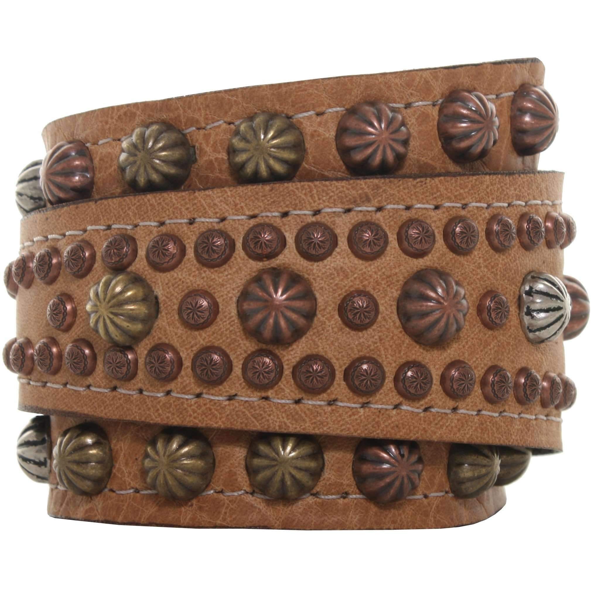 WCUF05 - Camel Pull-Up Wrap Cuff - Double J Saddlery