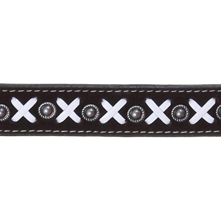 White X Buckstitch with Dots - Double J Saddlery