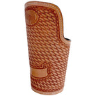 WP02 - Natural Basketweave Tooled Welding Pad - Double J Saddlery