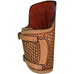 WP02 - Natural Basketweave Tooled Welding Pad - Double J Saddlery